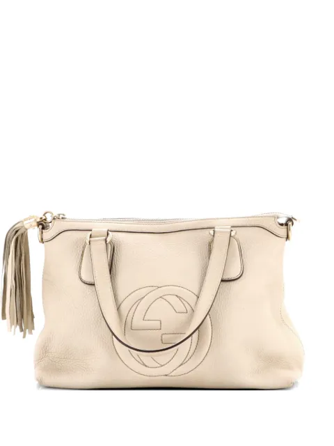 Gucci Pre-Owned Soho Convertible Soft Top Handle Bag Leather satchel Neutrals BFISEGKJPO6LRC3Z