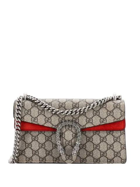 Gucci Pre-Owned Dionysus Bag GG Coated Canvas with Crystal Embellished Metal Small shoulder bag Brown Q9XKI65QX6URL7Q1