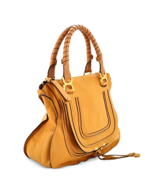 Chloé Pre-Owned Marcie Leather Medium shoulder bag Orange Y3V1MI7E63EB5B6L