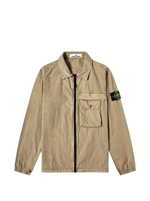 Stone Island chest-pocket zipped jacket Neutrals 7315107WN