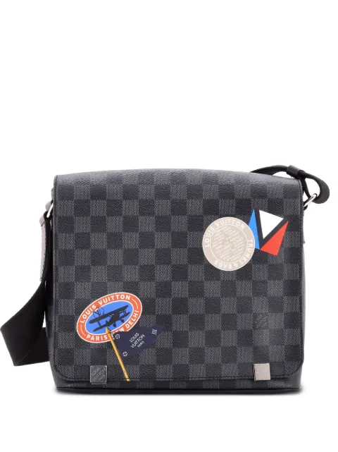 Louis Vuitton Pre-Owned District Messenger Bag Limited Edition Damier Graphite LV League PM crossbody bag Black DF2KL96X691GGGUW