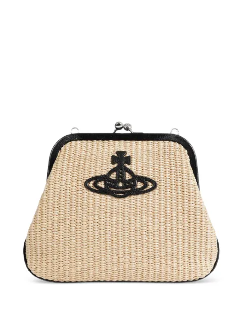 Vivienne Westwood Orb clutch bag Neutrals 4B01001GWW01D0
