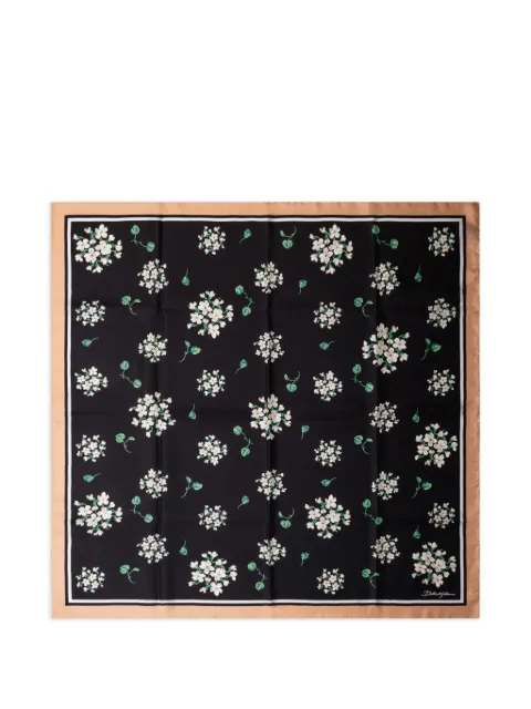 Dolce & Gabbana floral-print scarf Black FN090RGDDUM