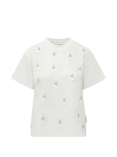 DES PHEMMES embellished classic T-shirt White D102JD