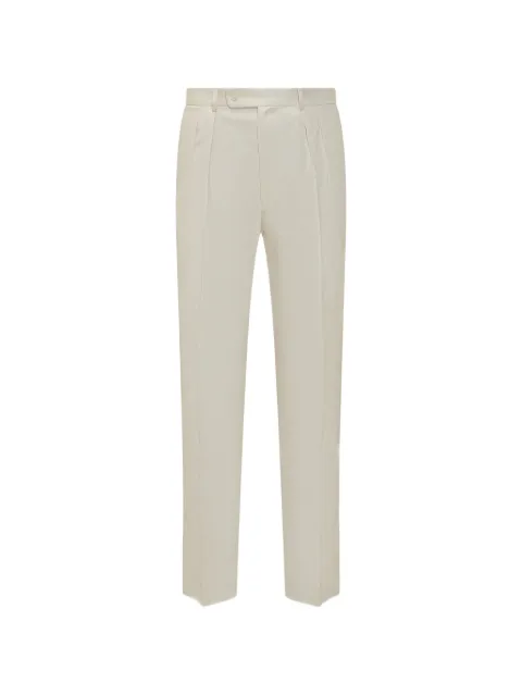 Gabriele Pasini pleated pressed-crease trousers Neutrals 641828012