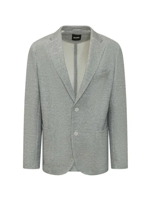 BOSS Hanry single-breasted blazer Grey 50561936
