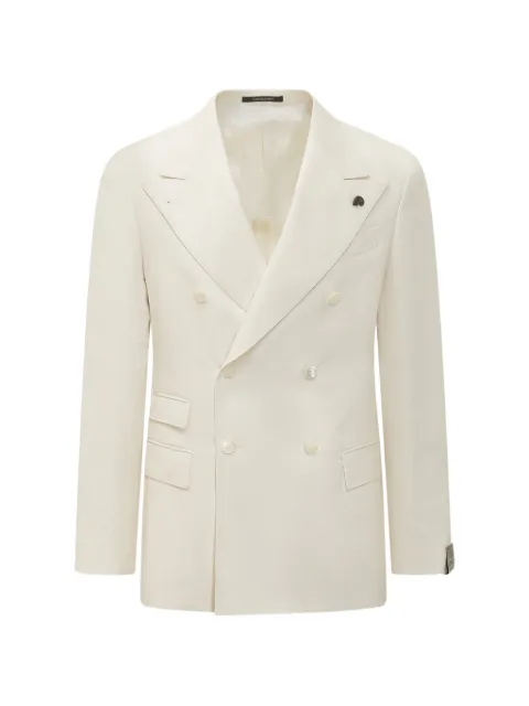 Gabriele Pasini double-breasted flap jacket Neutrals 641822740