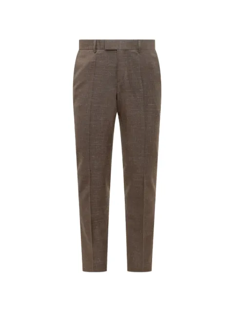 BOSS slim-fit tailored trousers Brown 50562605