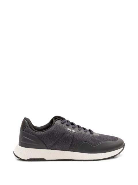 BOSS TTNM mesh trainers with smooth trims Grey 50563962