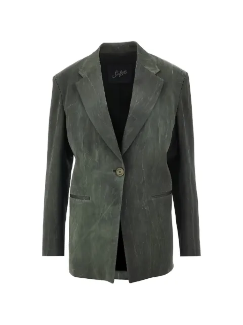 Seafarer single-breasted blazer Green SWJ0147TVF00556094