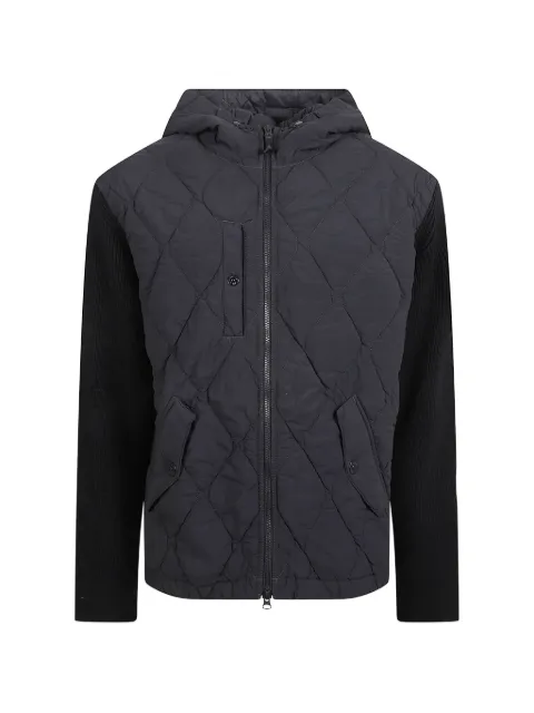 Stone Island hooded quilted puffer jacket Black 4100070S00F6V0020