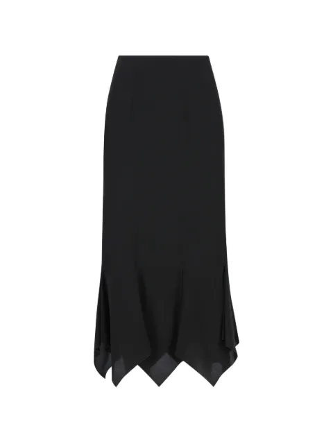 Valentino Garavani asymmetrical silk skirt Black BRAEV321B