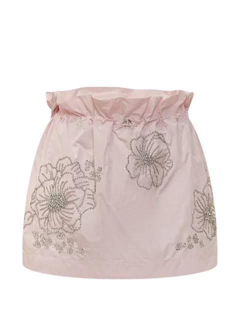 DES PHEMMES floral embellished mini skirt Pink D225OP