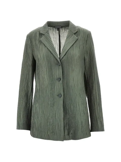 Emporio Armani pleated blazer Green EW003445AF20830F7010