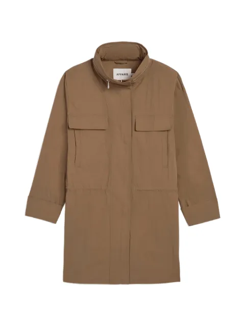 Apparis Bea drawstring raincoat Brown BEARAINJACKET