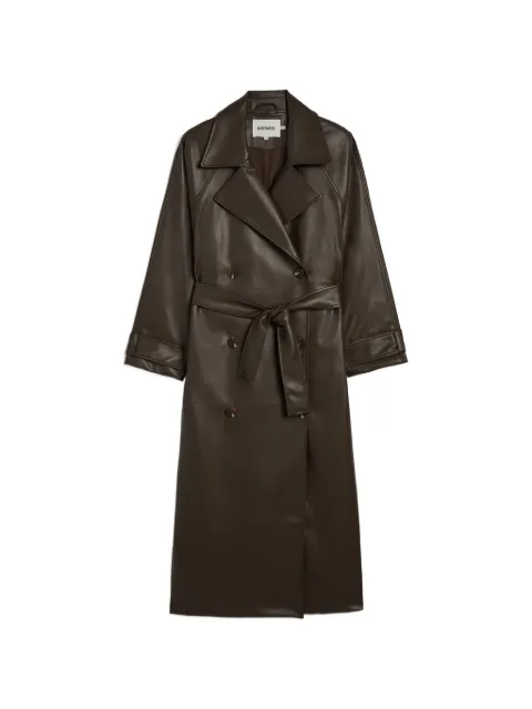 Apparis Lana belted trench coat Brown LANASANSLEATHERTRENCHCOAT