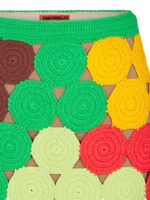 Simon Miller Beep Beep crochet mini skirt Green W20956093