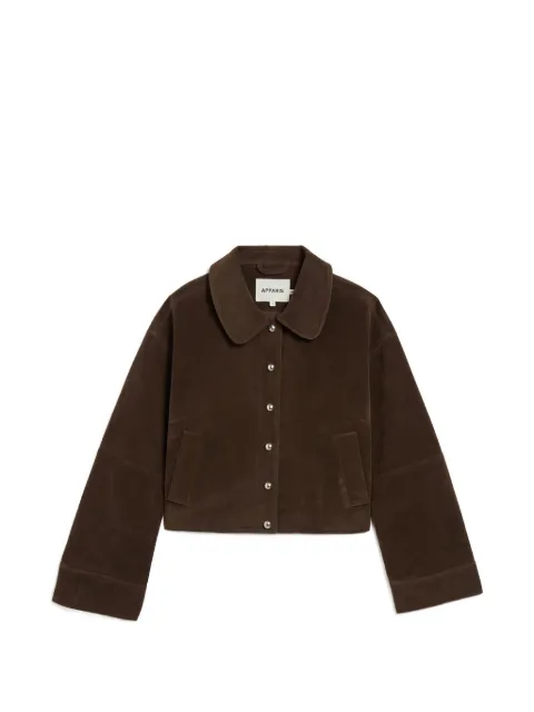 Apparis Ella jacket Brown ELLASANSSUEDECROPPEDJACKET