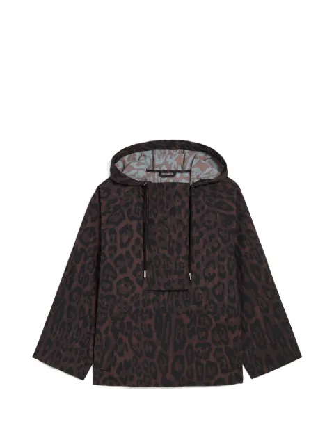Apparis Sky hooded jacket Brown SKYLEOPARDWINDBREAKER