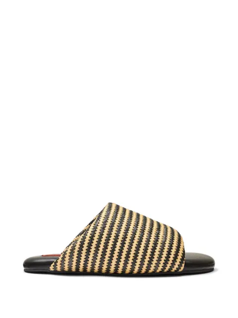 Simon Miller stripe bubble sandals Black F2749262