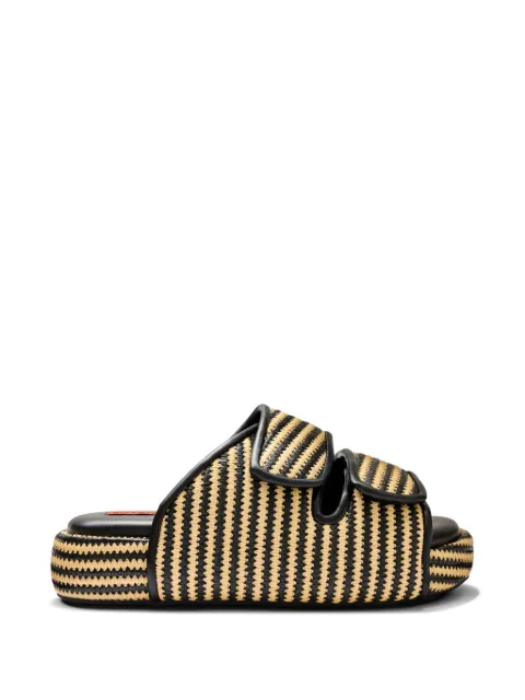Simon Miller Raffia Cro striped sandals Neutrals F2039262
