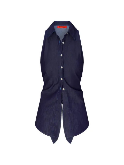 Simon Miller Loch sleeveless buttoned top Blue W34883260
