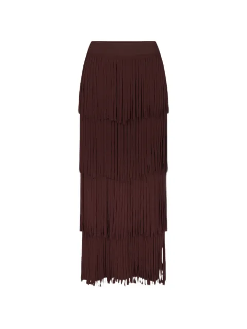Simon Miller Za Za fringe midi skirt Brown W71936051