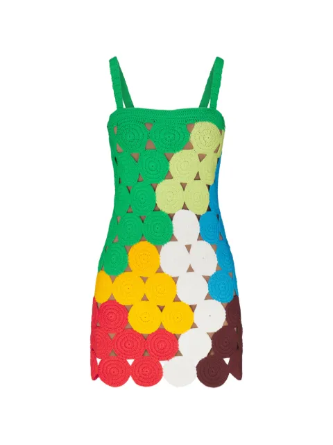 Simon Miller Beep Beep openwork mini dress Green W46526093