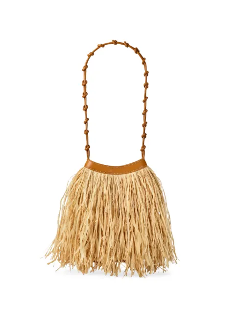 Simon Miller Isla raffia shoulder bag Neutrals S10709294