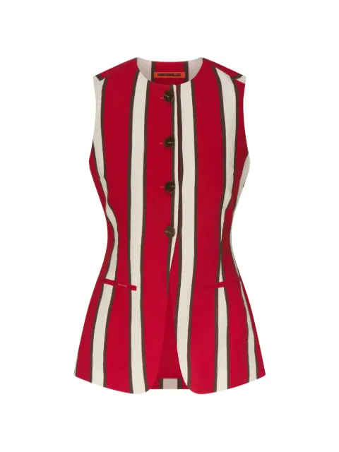 Simon Miller Del Mar striped top Red W34793175