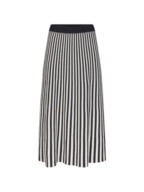 Simon Miller Clancy striped midi skirt Black W21176079