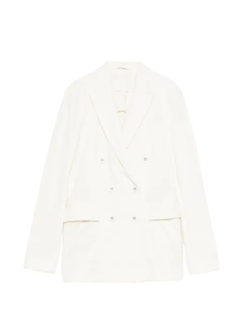 Circolo 1901 double-breasted blazer Neutrals FD3861