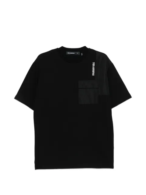 Karl Lagerfeld pocket panel T-shirt Black 755141561225