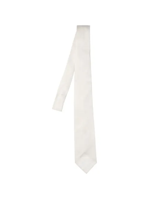 Cesare Attolini pointed tie White AT500