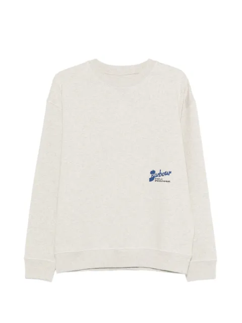 Barbour Blythe logo sweatshirt Grey MOL0740BE54