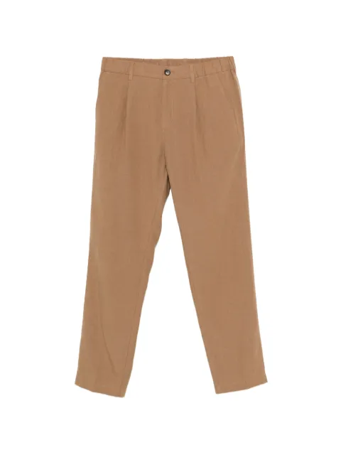 Herno pleated straight trousers Brown PT000185U17147