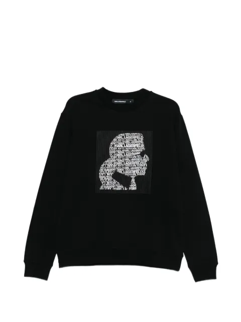 Karl Lagerfeld graphic print sweater Black 705074561951