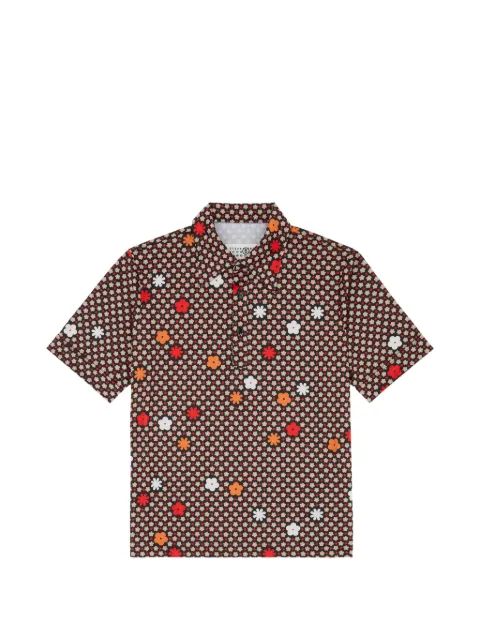 MM6 Maison Margiela floral print shirt Black SH2GL0011M20206