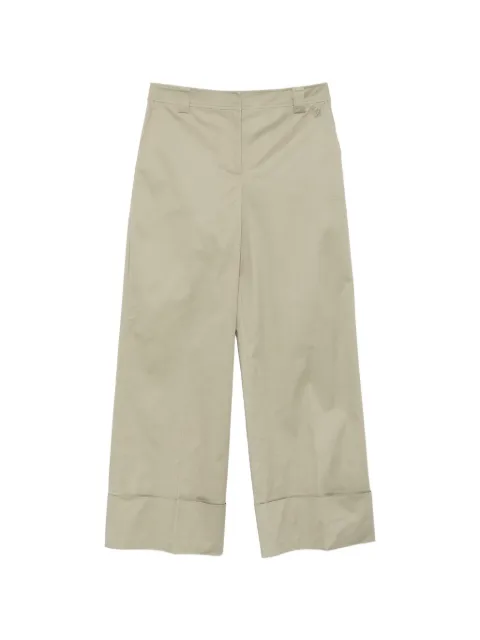 LIU JO logo-embroidered trousers Neutrals CA6112T4691