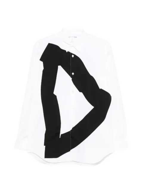Comme Des Garçons Shirt abstract-print shirt White FQB013