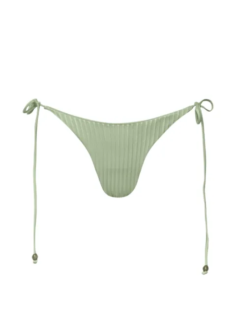 Baobab Kaia self-tie textured bikini bottom Green 6451194