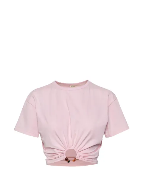 Baobab Tika ruched ring-detail T-shirt Pink 6641066