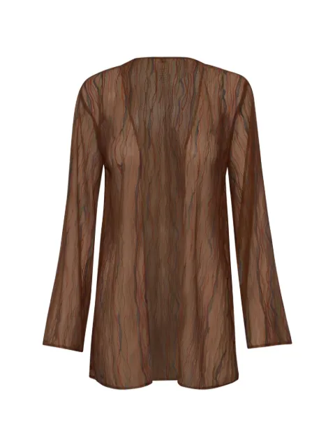 Baobab Gola sheer shirt Brown 6870894