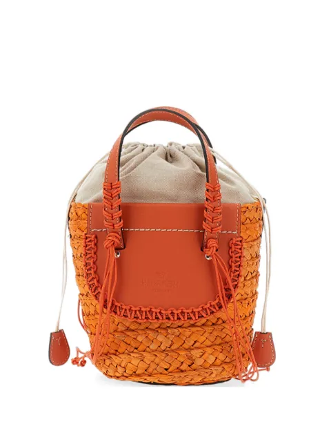 CUBA LAB Habanera braided handle bucket bag Orange 8051944590258TANGERINE