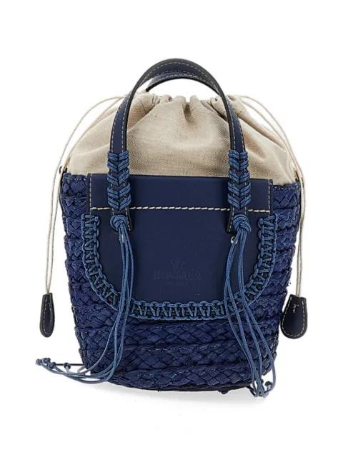CUBA LAB Habanera woven top handle bucket bag Blue 8051944590265OCEANBLUE