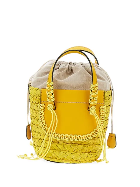 CUBA LAB Habanera braided bucket bag Yellow 8051944590234LERMONYELLOW