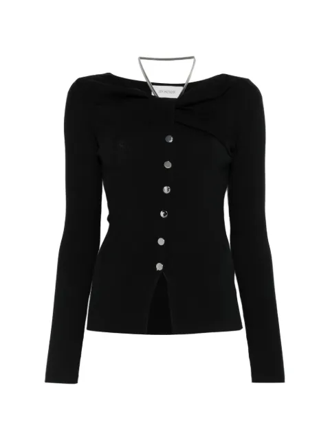 Sportmax button-up necklace-detail cardigan Black 2612361041600