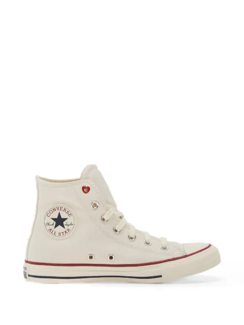 Converse heart embellished high-top sneakers Neutrals A19055C