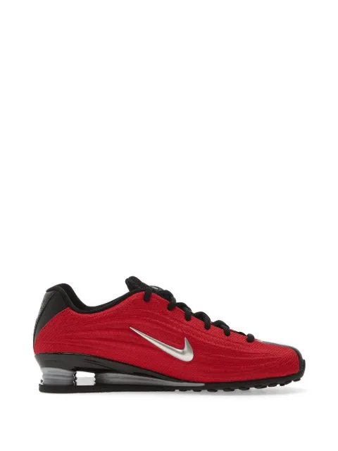 Nike metallic swoosh shox sneakers Red IQ7574