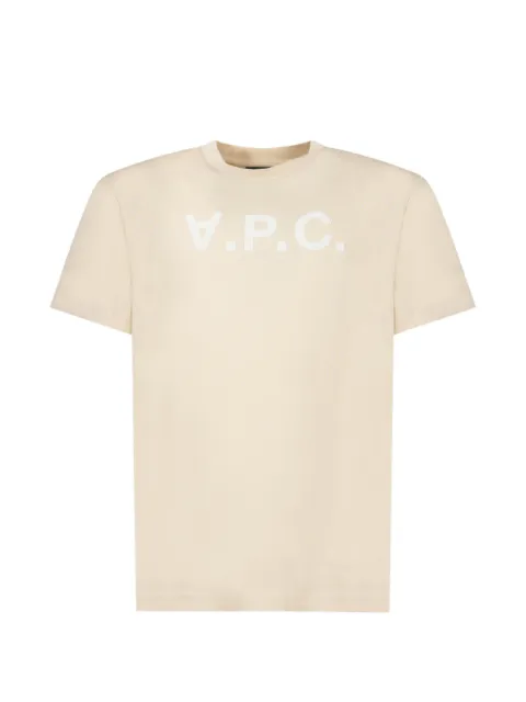 A.P.C. logo T-shirt Neutrals COHMBM26384DLD